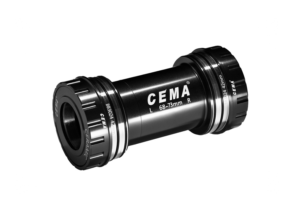[SRC-BT-BB3024B-SS] BB30 para Shimano  (Negro, Acero Inoxidable)