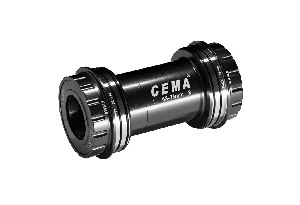[SRC-BT-PF3024B-SS] PF30 voor Shimano (Zwart, RVS)